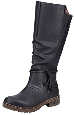 Rieker Bottes hautes Z4776 pour femme, Noir, 40 EU