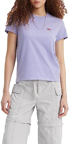 Levi's Women's The Perfect Tee- Core Chesthit Logo T-Shirt, Persian Violet, XS