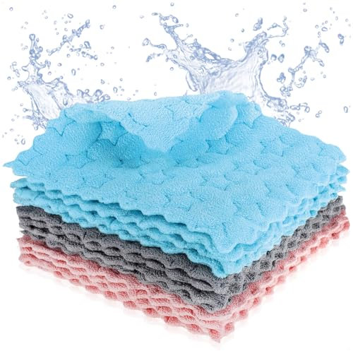 com-four® Paño de Esponja 12x con diseño de Estrella - paños domésticos Extremadamente absorbentes - paños de Limpieza duraderos - toallitas Multiusos Reutilizables (12 Piezas - diseño de Estrella)