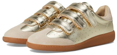 Steve Madden Women's Momentum Sneaker, Gold, 8