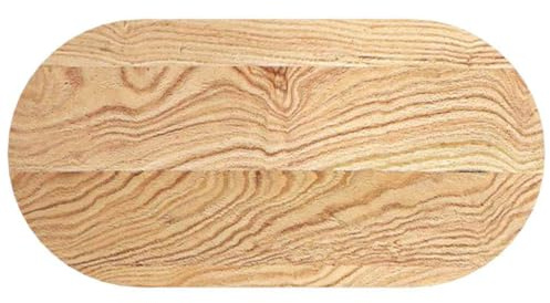 vidaXL Dessus de Table 80x40x2 cm Bois de chêne Massif Ovale