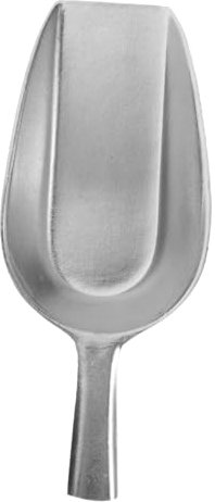 TOYANDONA Pala De Comida Pala De Grano Pala De Arroz Largo Ganado Saca De Comida Cucharón Cucharada Pequeña Pala De Alimentación De Granja Excavación Silver Aluminio