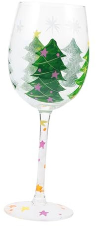 KITANDOVE Copa De Vino De Navidad Copa Cáliz Gafas Sin Tallo Vasos Para Beber Copas De Vino De Vacaciones Cocteles Vasos Para Beber Cóctel Irrompible Tazas De Fiesta Blanco Vidrio