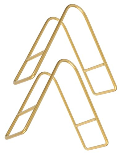 SOIMISS Portapiatti da Portata in Metallo 2 Pezzi Espositore per Piatti e Ciotole Multifunzionale Scaffale Portaoggetti Compatto da 16 CM Supporto Verticale per Cucina Ristorante e