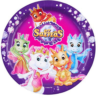 Amscan 8 Papierteller Safiras