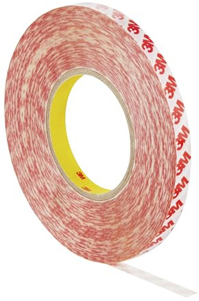 3M Ruban Double Face Adhésif GPT-020F, Transparent, 12 mm x 50 m, 0.2 mm