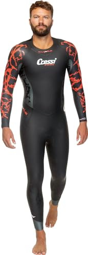 Cressi KUWAE Man MONOP. Swimsuit Black/Red 2/3/4mm L/4