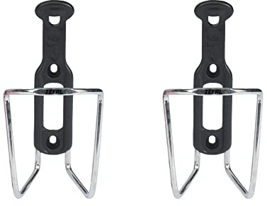 ZEFAL Bundle Pack - Aluplast 124 Aluminium Bicycle Water Bottle Cage, Universal, Silver, 2 Pack