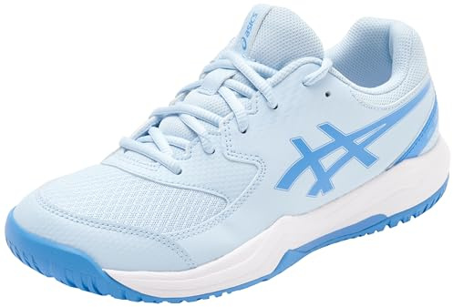 ASICS Boys Gel-Dedicate 8 Gs Sneaker, Light Blue Blue Coast, 2 UK