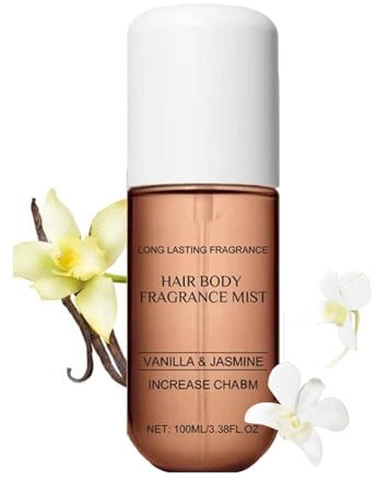 Vanilla Skin Perfume,Vanilla Hair & Body Fragrance Mist 100ml,Vanilla Skin Eau de Parfum,Eau De Toilette Spray,Enhanced Scents Pheromone-Parfum,Travel Size Long Lasting Perfume Spray (1PC)