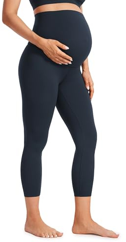CRZ YOGA Maternity Capris Leggings 23 True Navy Medium