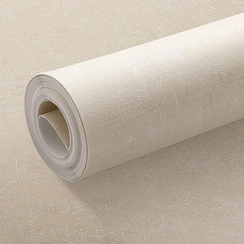 Beswitory Beige Concrete Effect Textured Distressed Industrial Cement Wallpaper - Luxury Wall Paper Roll for Living Room, Hallway and Bedroom