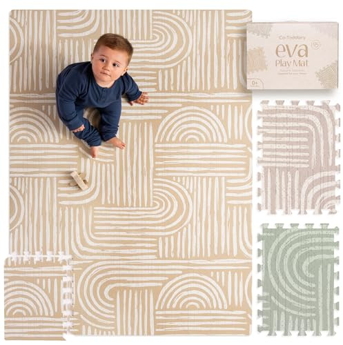 Tappeto Gioco Bambini 170x122 cm – Tappeto Neonato Gattonamento in Schiuma EVA, Antiscivolo e Facile da Pulire, Design Elegante per Ogni Stanza, Tappeto Puzzle Bambini Sicuro e Decorativo |Co-Toddlery