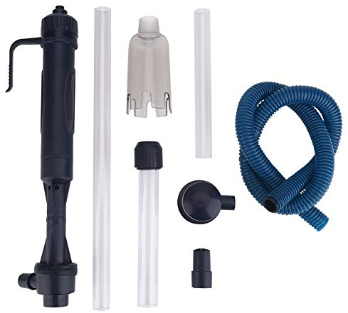 OVAQUIXI Nettoyeur à Poisson, Aspirateur électrique Aquarium, Aquarium de Gravier avec Ajustement de l'eau, Utilisation pour Nettoyer Le Sable Lavage