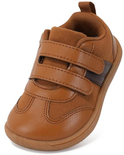 STQ KIDS Boys Girls Trainers Toddler Wide Toe Box Barefoot School Shoes Zero Drop Lightweight Baby Infant First Walking Shoe Non Slip Soft Kid Running Tennis Sneaker