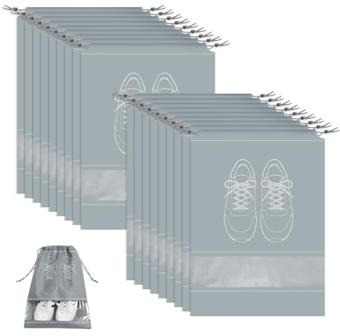 GAOHAN 20 Pcs Shoe Storage Bags,Dustproof Waterproof Travel Shoe Bags