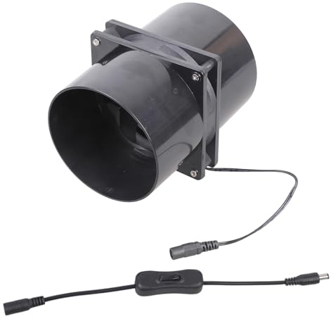 Potente ventilador de escape de 12 V con alto CFM para soldadura y pintura, ventilación de bajo consumo