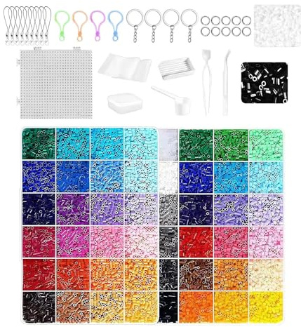 24-96 Colori Perline Da Stirare Per Bambini, Perline Da Stirare Per Feste Di Compleanno Per Bambini, Set Fai Da Te Fatto A Mano, Progetti Scolastici, Attività Familiari, Campo Estivo A Casa