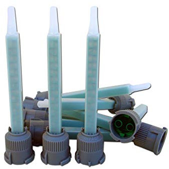 STC ® Mischerdüsen 1:1 Mischdüse Mischerspitzen Mixtülle Kunststoffkleber Mischertülle für 2K-Kleber, Statikmischer für 2 Komponenten Kleber passend für 25 g / 24 ml und 50 g / 50 ml (50 Stück)