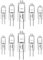 10 pezzi Lampadine alogene G4 20W 12V bianco caldo 2700K dimmerabile capsula trasparente