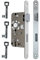 BKS Standard Zimmertürschloss/Türschloss mit 3x Buntbart Schlüssel, 55/72/8, Stulp: 20 x 235mm abgerundet, DIN Rechts incl. SN-TEC® Montageset (RECHTS)