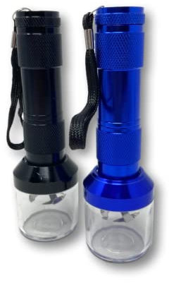 EKNA Grinder elektro - Elektronische Grinder - Electric Grinder - Grinder Aluminium - Grinder electric - (2er-Set - schwarz+blau)