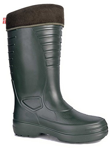 LEMIGO leichte EVA Gummistiefel gefüttert Grenlander (43, Grün)