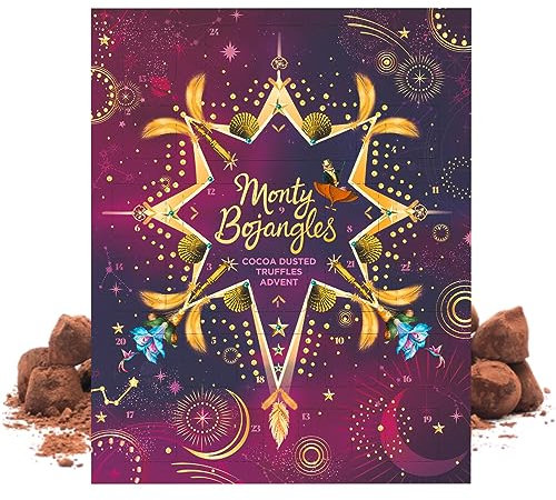 Monty Bojangles Bezaubernde Winternächte | 2023 Weihnachts-Adventskalender | Sortiment Kakao-bestäubte Trüffel 235g