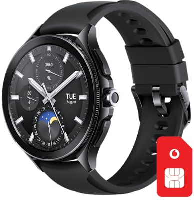 Vodafone Xiaomi Watch 2 Pro | LTE Smartwatch eSIM | bis zu 100€ Amazon-Gutschein nach SIM-Registrierung | Schlafüberwachung, Herzfrequenzmesser, Fitness Tracker | 46mm, Schwarz