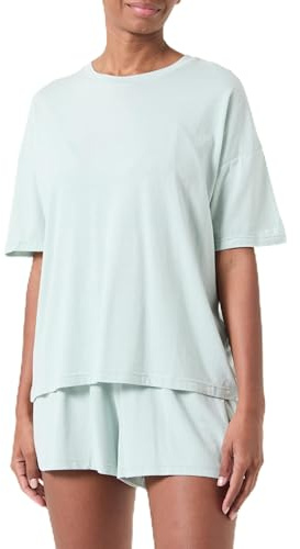 Hanes Originals Supersoft Comfywear Set da 2 Pezzi Composto da Maglietta Boxy e Pantaloncini da Notte da Donna, X-Small