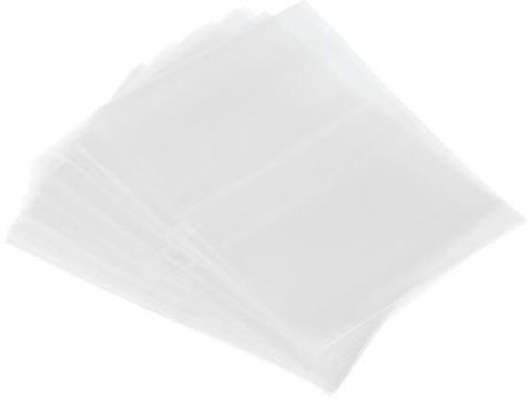 PATIKIL 55x40mm Fascette Termorestringenti Perforate in PVC, 500pz Pellicola termoretraibile per Bottiglie Barattoli Lattine Scatole Adatte per Diametro Tappo 1,22 a 1,34, Trasparenti