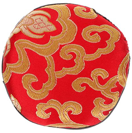 Buddhistisches Klangschalenkissen, Klangschalenkissen, buddhistisches Schalenpolster, Zubehör, Klangschalenmatte, Klangschalenkissen, Klangschalenhalter, Buddha-Klangschalenpolster, Tibet, manuelle