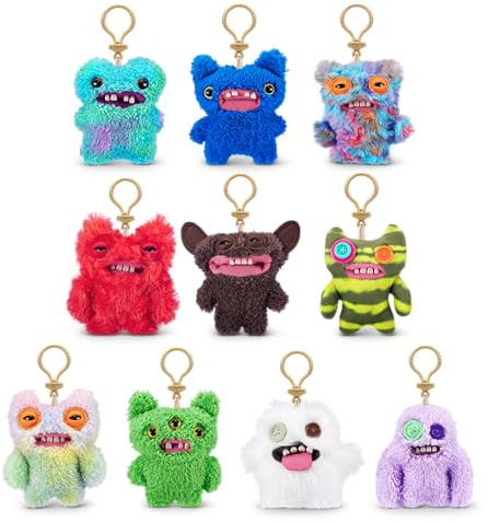 Fuggler Porte-clés Series 3 de ZURU, 5 Funny Ugly Monster, peluche, à collectionner, jouet (3 Pack)
