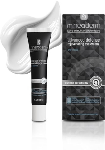 Mineaderm Augencreme Gegen Dunkle Augenringe & Tränensäcke – Anti-Falten Pflege mit Peptiden & Pflanzlichen Stammzellen – 15 ml