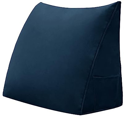 LELEFIDO Lesekissen – Dreieckiges Keilkissen für Bett und Sofa, Komfortables Rückenkissen, weiches Stützkissen zum Lesen und Entspannen, mit abnehmbarem und waschbarem Bezug