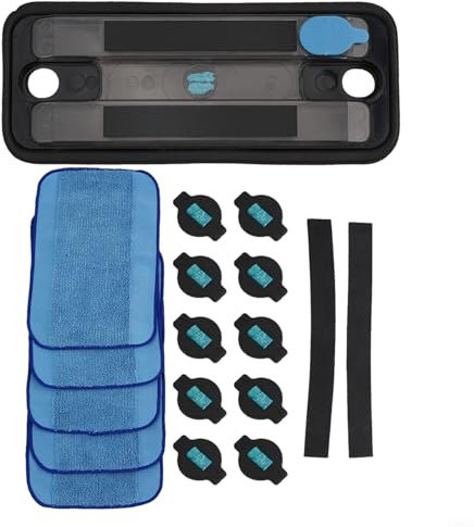 Rad Reifen Mop Tuch Wasserkappe Kit Ersatzteil für 320 380 381 380T 390 390T Mint 4200 4205 5200 5200C Staubsauger, 5 Nassmopp, 2 Reifenleder, 1 Wassertank, 10 Wasserkern