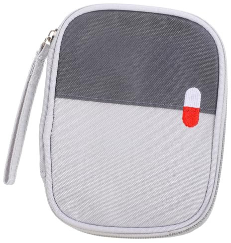 ERINGOGO Tragbar Medikamententasche Aus Leer Für Erste-hilfe-komponenten Leicht Zu Waschen Für Reisen Outdoor-abenteuer Und Haushaltsgebrauch Mit Reißverschluss Für Schnellen Zugriff