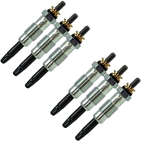 Partsline (Lot de 6) Bougie de Préchauffage compatible avec W124 S124 CLASSE E 300 D TD Turbo-D CLASSE S W140 CLASSE G W460 W461 350 GD – 88900741 0011590001 0011590101
