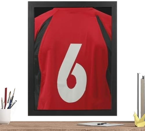 Missmisq Objektrahmen Bilderrahmen Trikotrahmen Vitrine Große Rahmen Shadow Box Sport Shirt Display Rahmen Shadow Box Abschließbar Mit UV Schutz Für Baseball Basketball Fußball