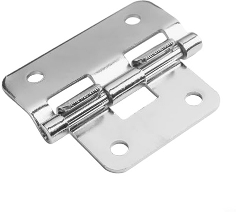 Charnière à crochet plaquée pour instrument pour fer et étuis, quincaillerie d'armoire amovible chromée robuste avec trous de vol de 50 mm, couvercle amovible pour quincaillerie