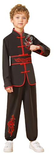 Générique Costume Kung Fu Enfants 3-16 ans Garçons Filles chinoise traditionnelle kung fu vêtements Unisexe Uniformes Traditionnels uniforme de tai chi