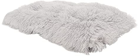AMONIDA Plysch Dog Bed Pad Warm Fluffy Comfort för små Medelstora Hundar Bärbar Tvättbar Vattentät (M)