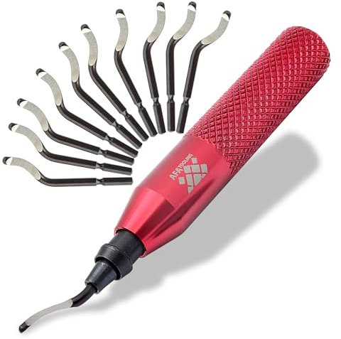 Kit d'outils d'ébavurage avec 11 lames en acier rapide BS1010 | Élimination précise des bavures sur les bords