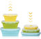 Czemo Faltbare Frischhaltedosen Silikon Zusammenklappbaren Container, Bento Lunchboxen, Faltbare Brotbox, Camping schüssel, Frischhalteboxen für Kühlschränke Mikrowellen, Set von 3