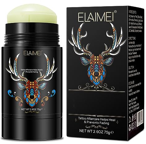 Tattoo Aftercare, Tattoo Balm for Old & New Tattoo Healing, Moisturizer and Brightener, Natural Tattoo Cream for Tattoo Care, 2.6 OZ
