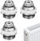 mizikuu 3 PCS Automatischer Heizkörper Entlüftungsventil, Entlüftungsstopfen Ventil Selbstentlüftendes Entlüftungsventil Heizung Entlüftungsschlüssel für 1/2 Anschluss Heizungsentlüfter
