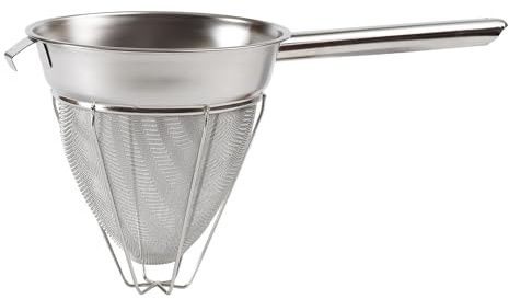 Winco 10 Bouillon Strainer, Reinforced, S/S