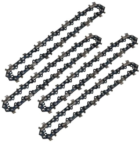 Cadena de motosierra de 4 piezas, piezas de repuesto de motosierra, cadena de motosierra portátil, cadena de riel de motosierra, cadena de metal