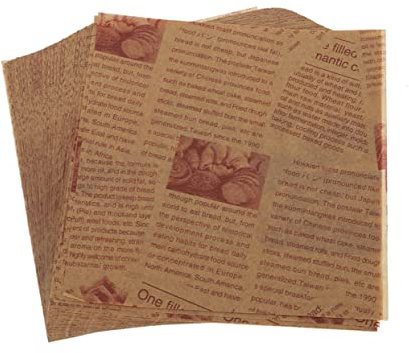 Amosfun Feuilles De Papier Sulfurisé Sulfurisé 200 Pièces 30 X 30 Cm Antiadhésives Pour La Cuisson Au Four Faciles À Nettoyer