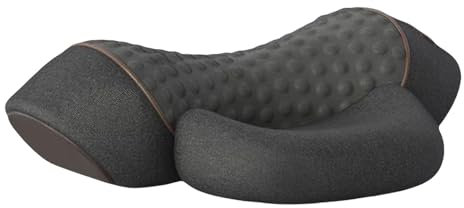 Masseur de cou 3 en 1, meilleur masseur de cou, oreiller de massage 3 en 1 pour le cou et les épaules avec chaleur, pour tissus profonds (gris foncé)